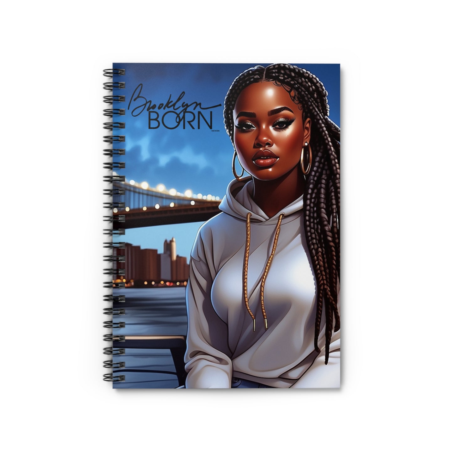 Brooklyn Born Female Spiral Notebook