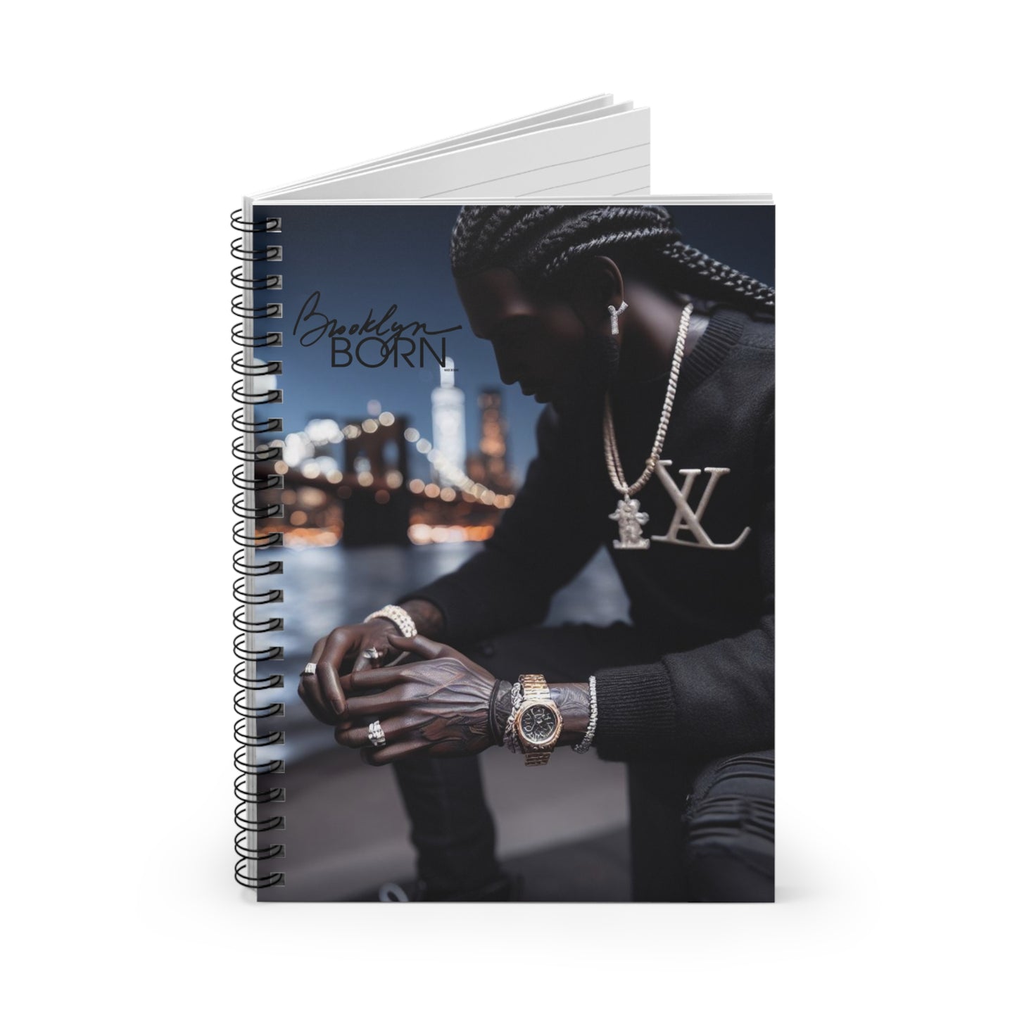 Brooklyn BORN - Male - Spiral Notebook
