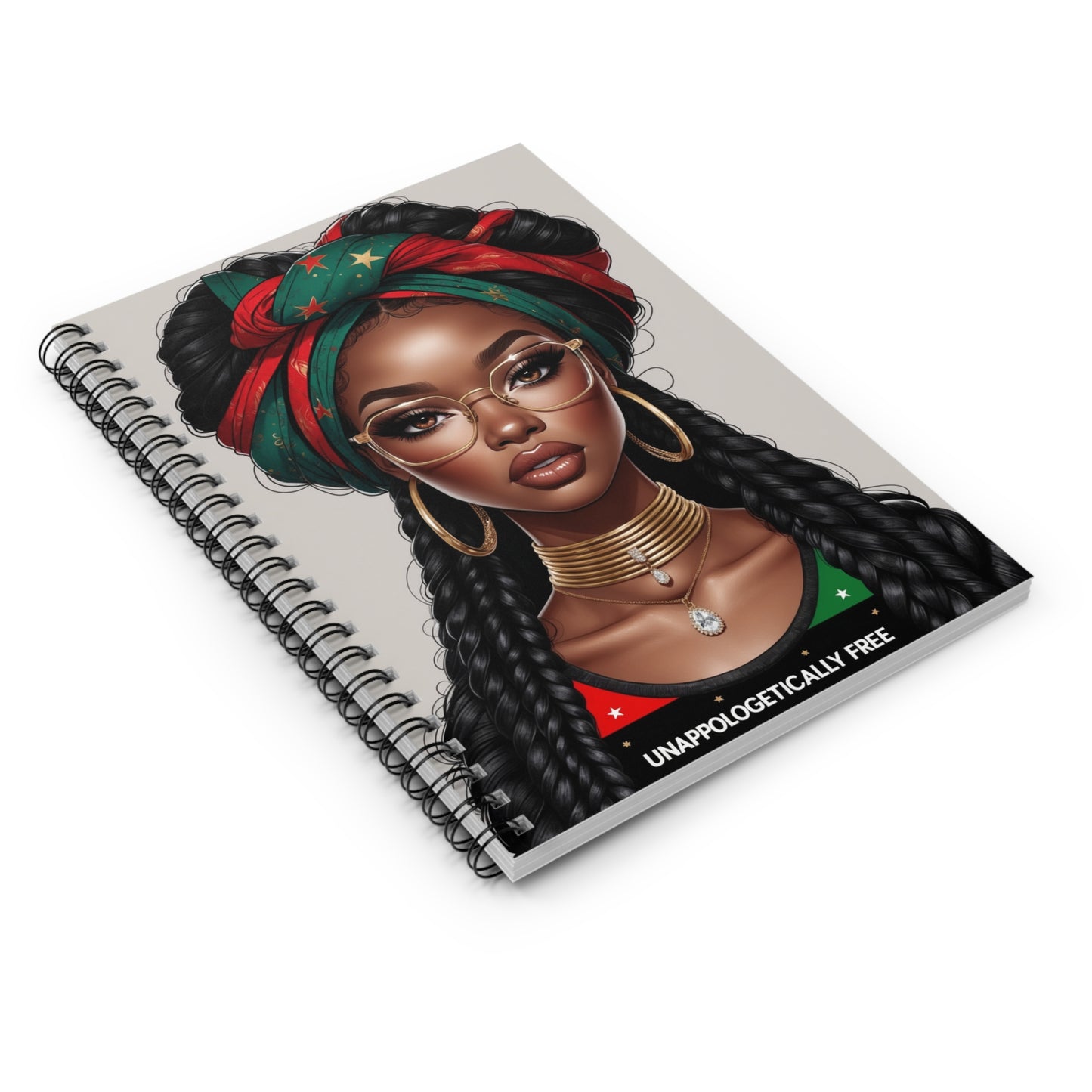 Unapologetically Free – Ruled Spiral Journal | Wade Designs