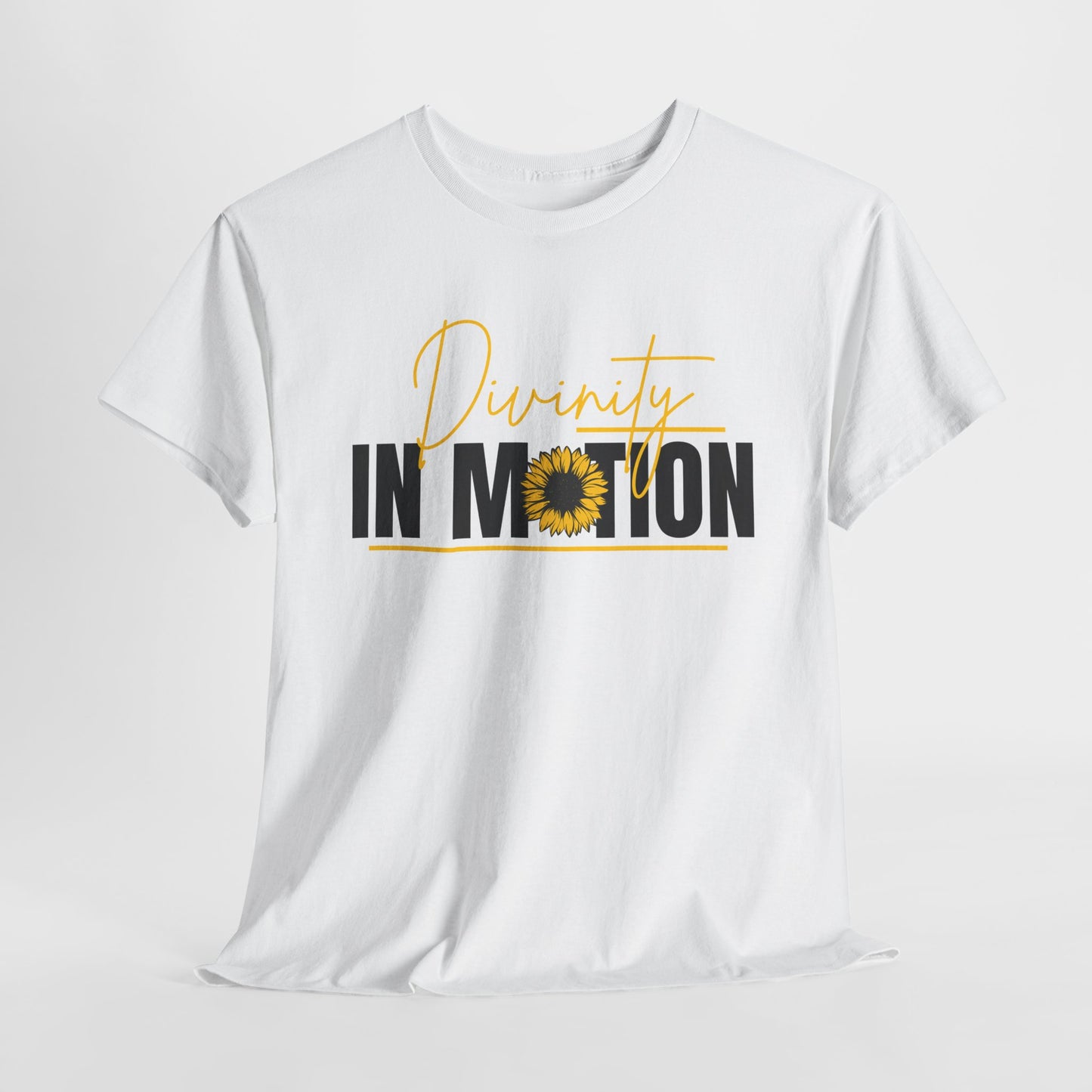 Divinity In Motion Tee – Sunflower Edition