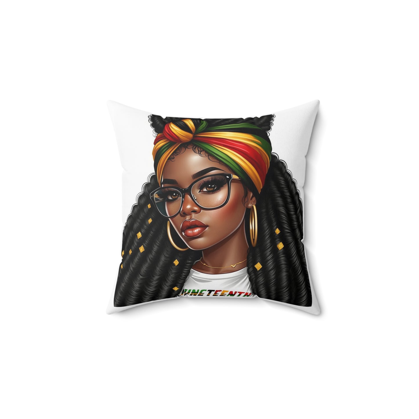 Juneteenth Spun Polyester Square Pillow