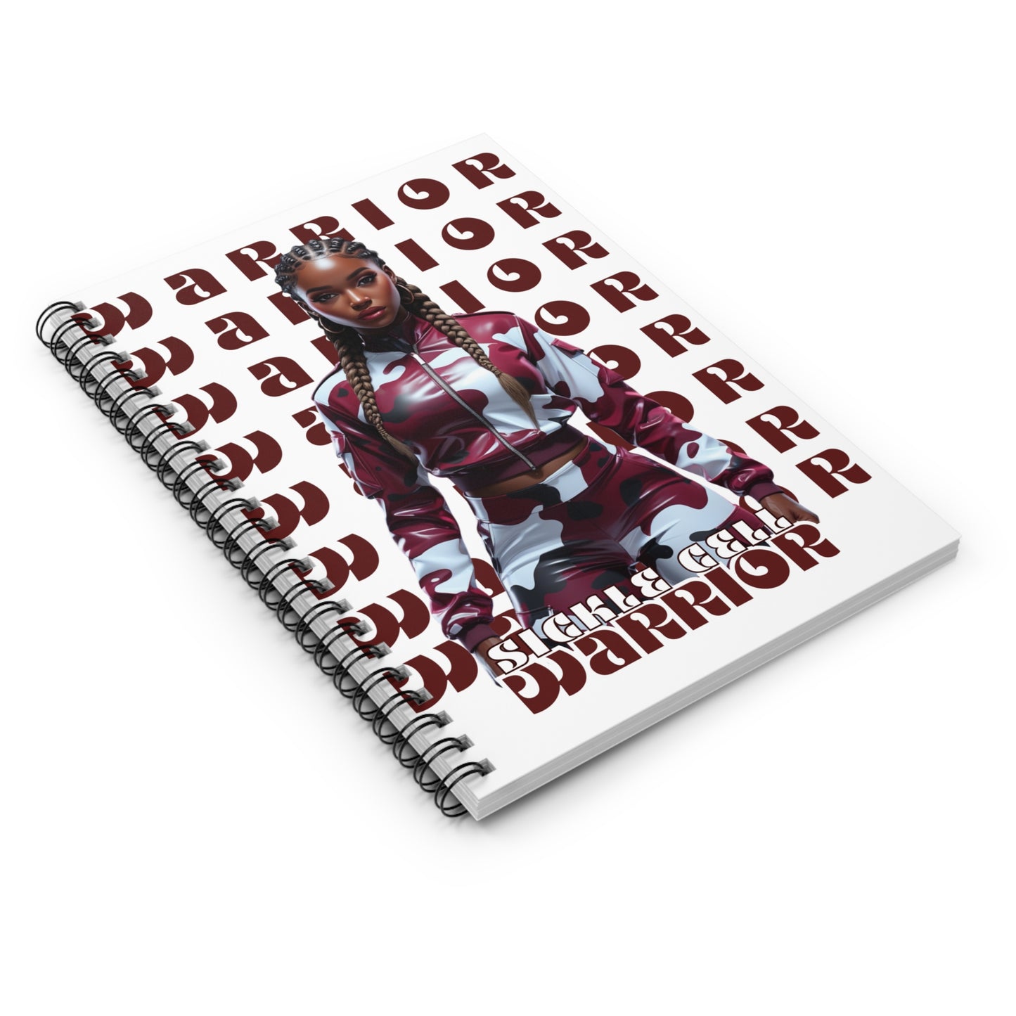 Bold Warrior Spiral Notebook | Sickle Cell Awareness Journal | Limited Edition