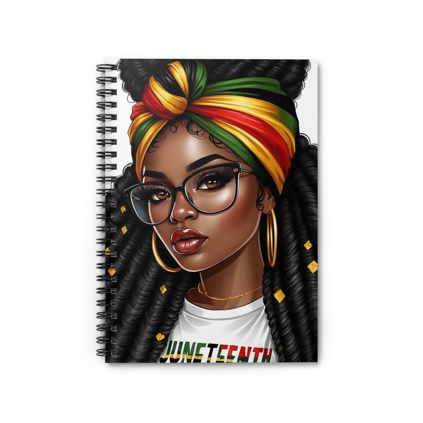 Juneteenth inspired Spiral Notebook