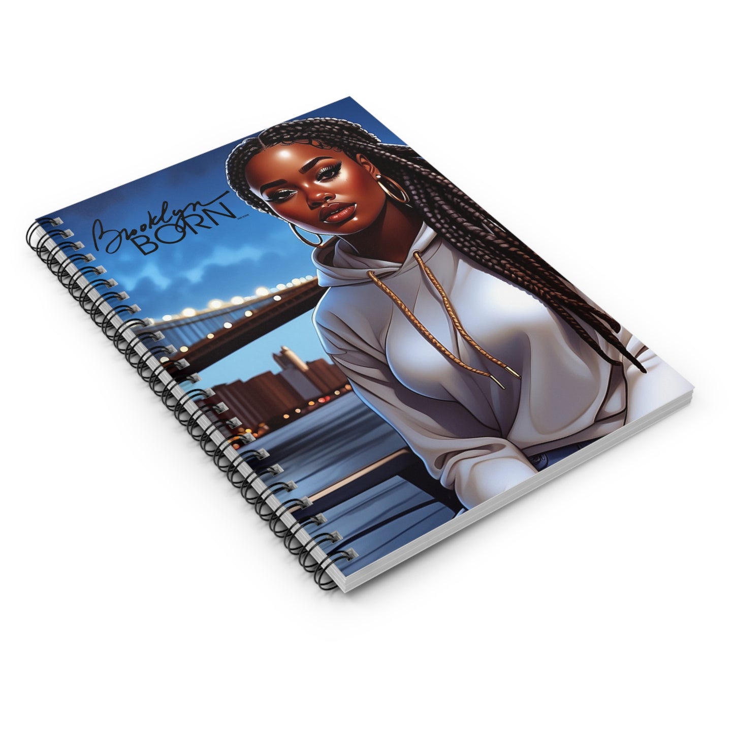 Brooklyn Born Female Spiral Notebook