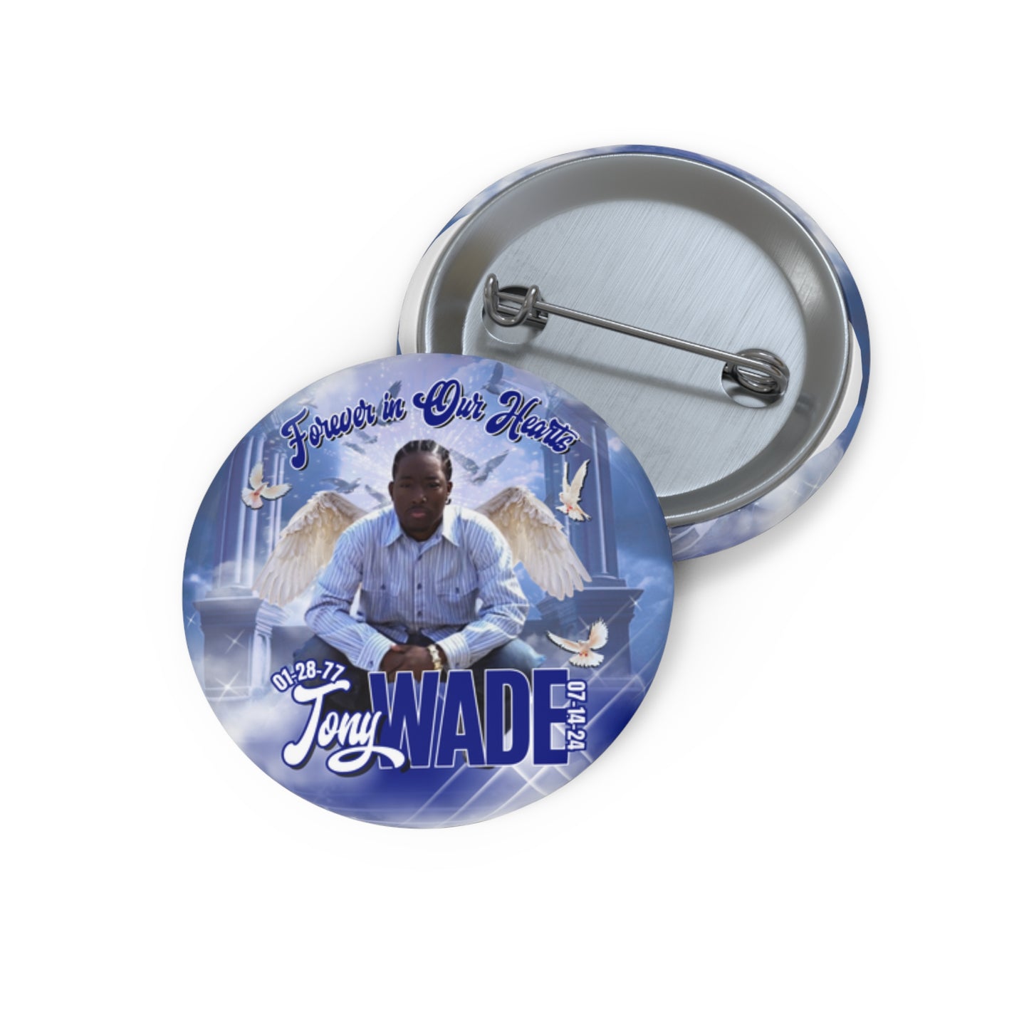 Memorial Pin Buttons