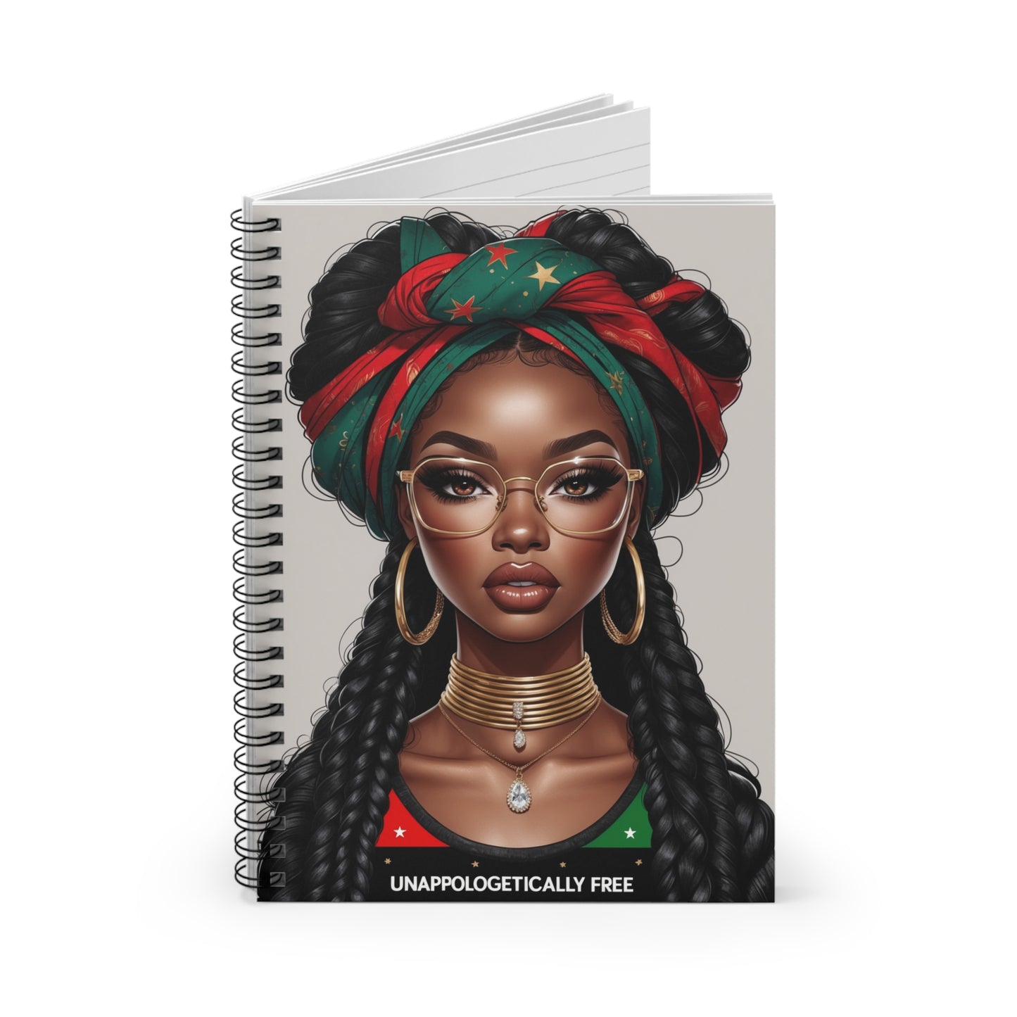 Unapologetically Free – Ruled Spiral Journal | Wade Designs