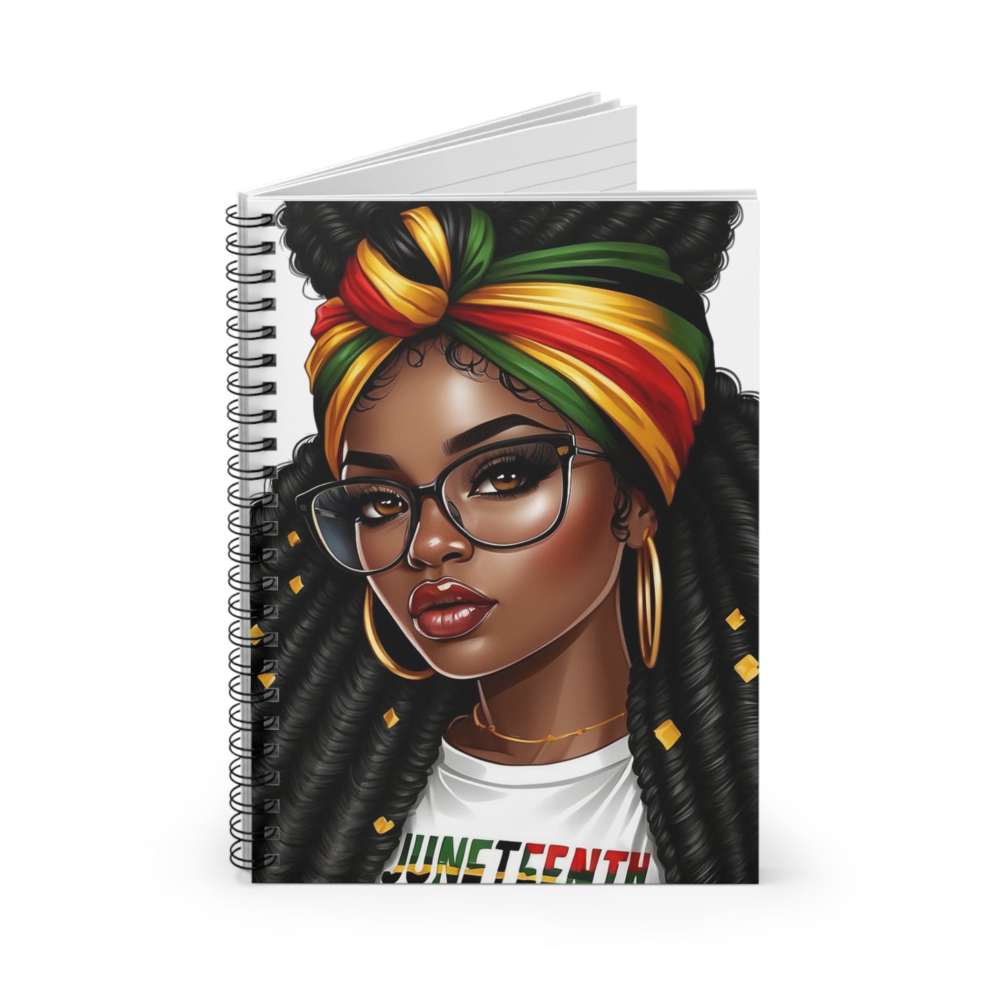 Juneteenth inspired Spiral Notebook