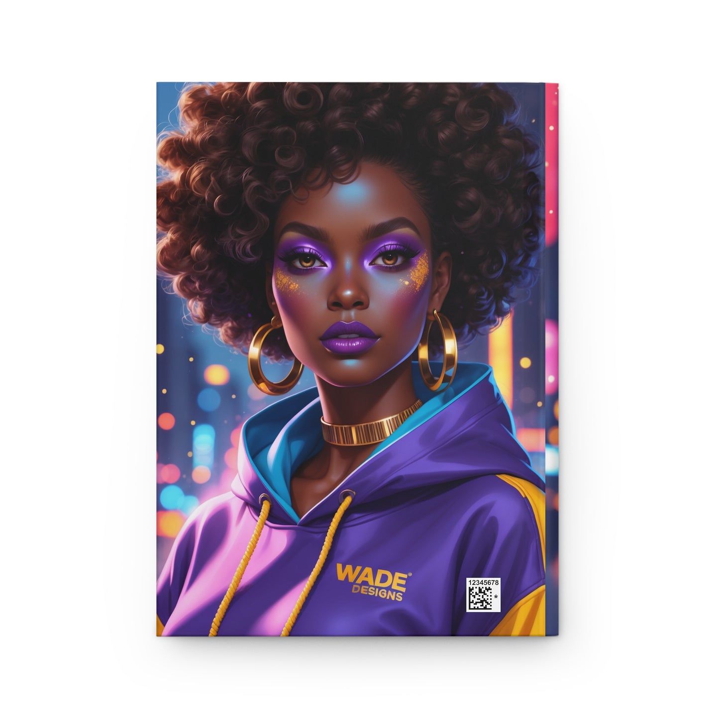 Vibrant Afrocentric Wade Designs Hardcover Journal -
