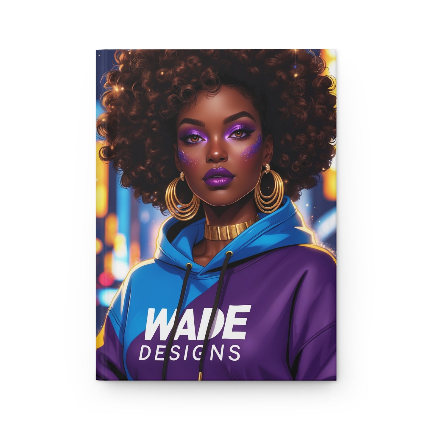 Vibrant Afrocentric Wade Designs Hardcover Journal -