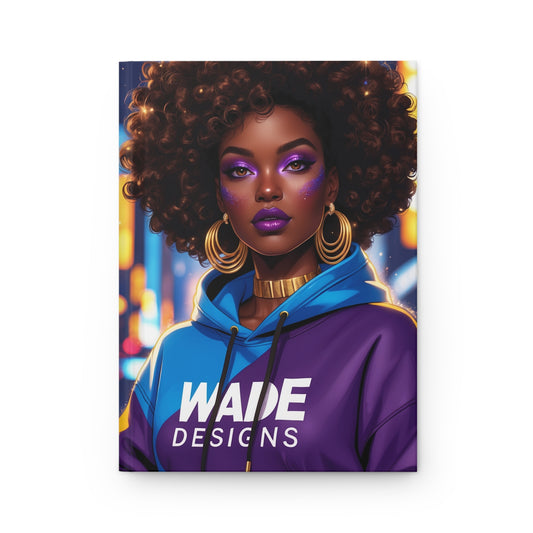 Vibrant Afrocentric Wade Designs Hardcover Journal -