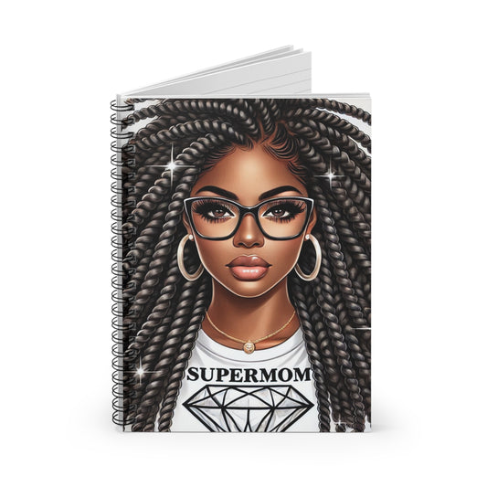 Super Mom Spiral Notebook – Ruled Line (6" x 8")
