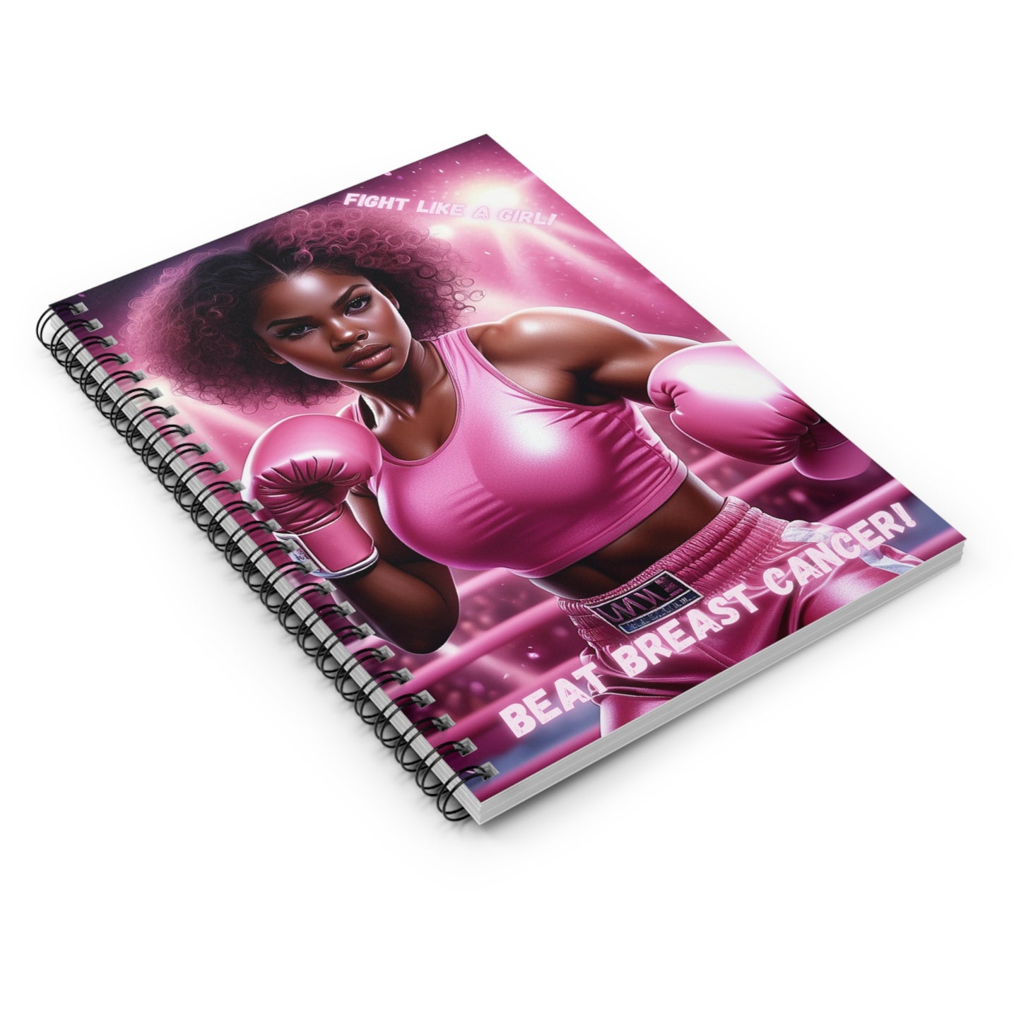 Beat Breast Cancer Notebook - Ruled Line