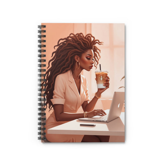 Rise & Grind Notes – Spiral Notebook, Ruled Lines
