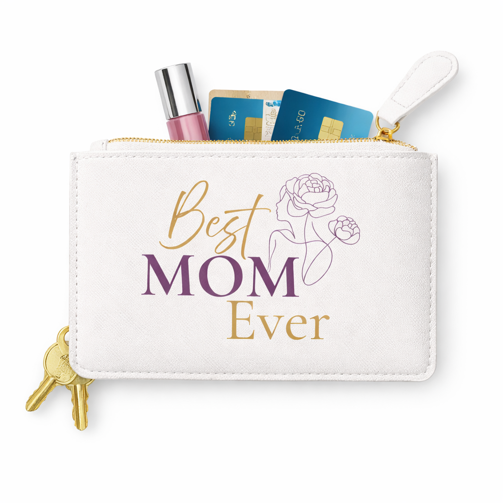 Best Mom Ever Mini Clutch | Mother’s Day Gift for Mom | Cute Small Pouch for Everyday Essentials