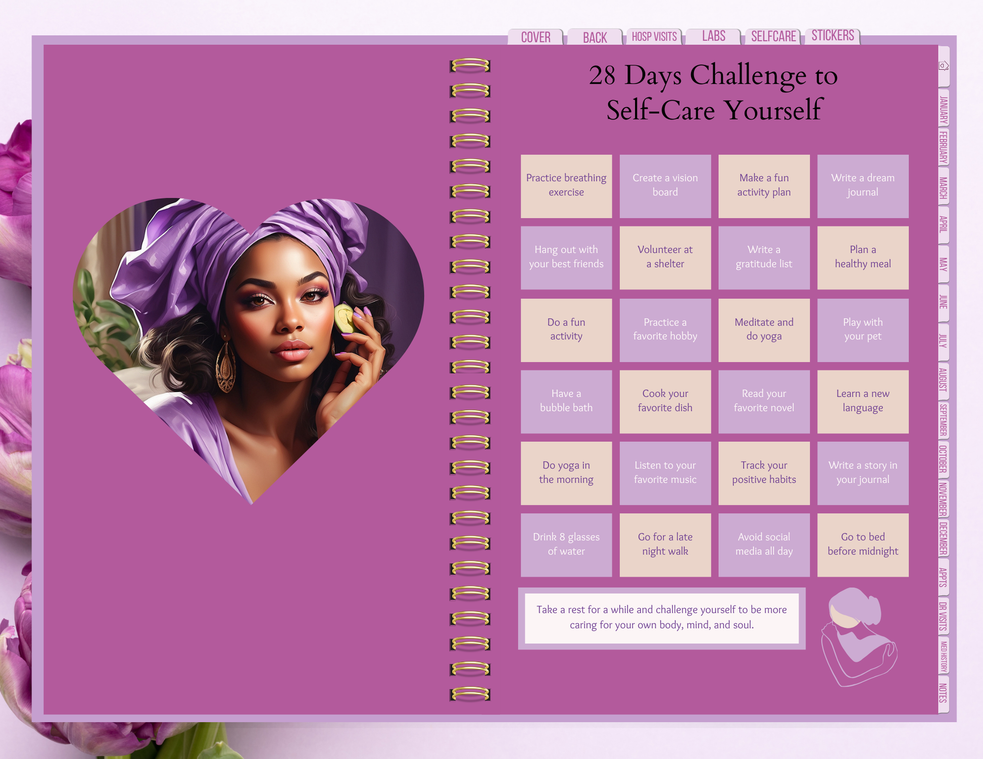 28 days challenge page