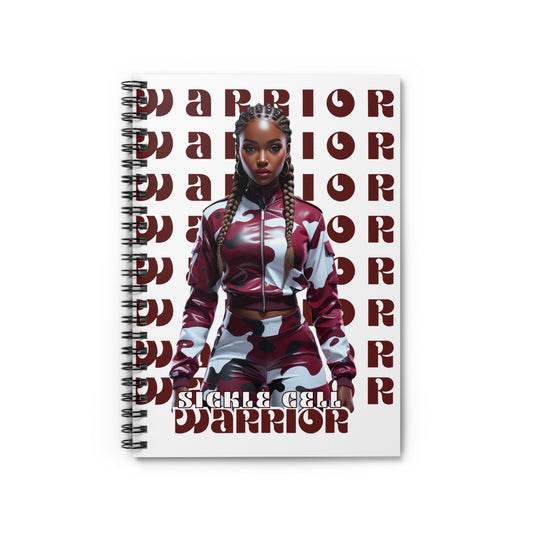 Bold Warrior Spiral Notebook | Sickle Cell Awareness Journal | Limited Edition