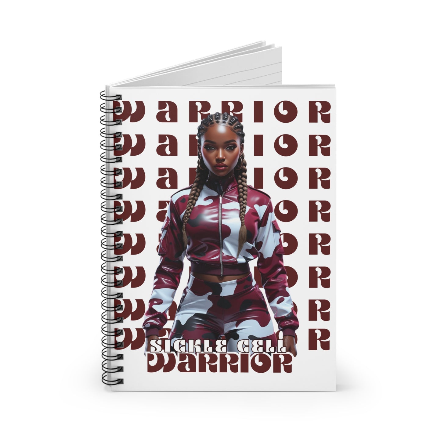 Bold Warrior Spiral Notebook | Sickle Cell Awareness Journal | Limited Edition