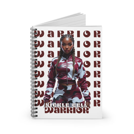 Bold Warrior Spiral Notebook | Sickle Cell Awareness Journal | Limited Edition