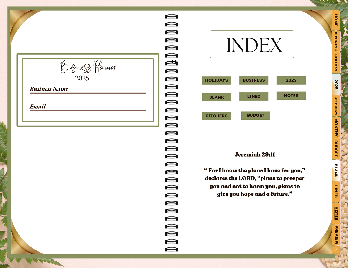 Back to Christian Business 2025 Digital Planner