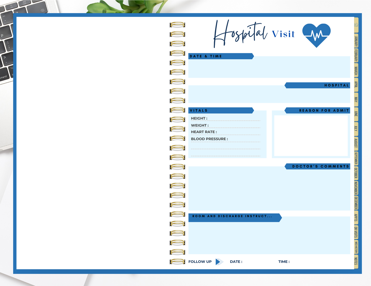 Hospital Visit Page