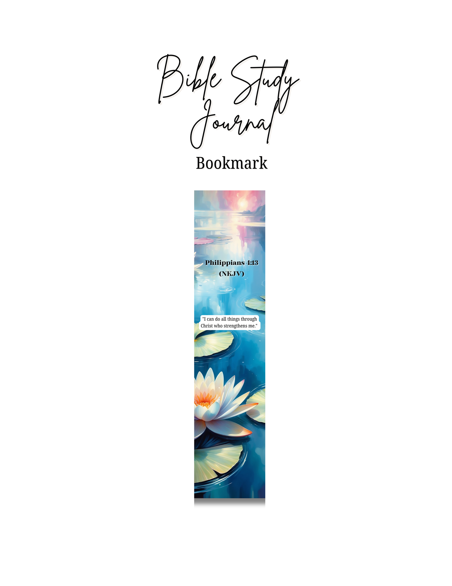 Bible Study Journal Bookmark – Stay Inspired as You Study the Word